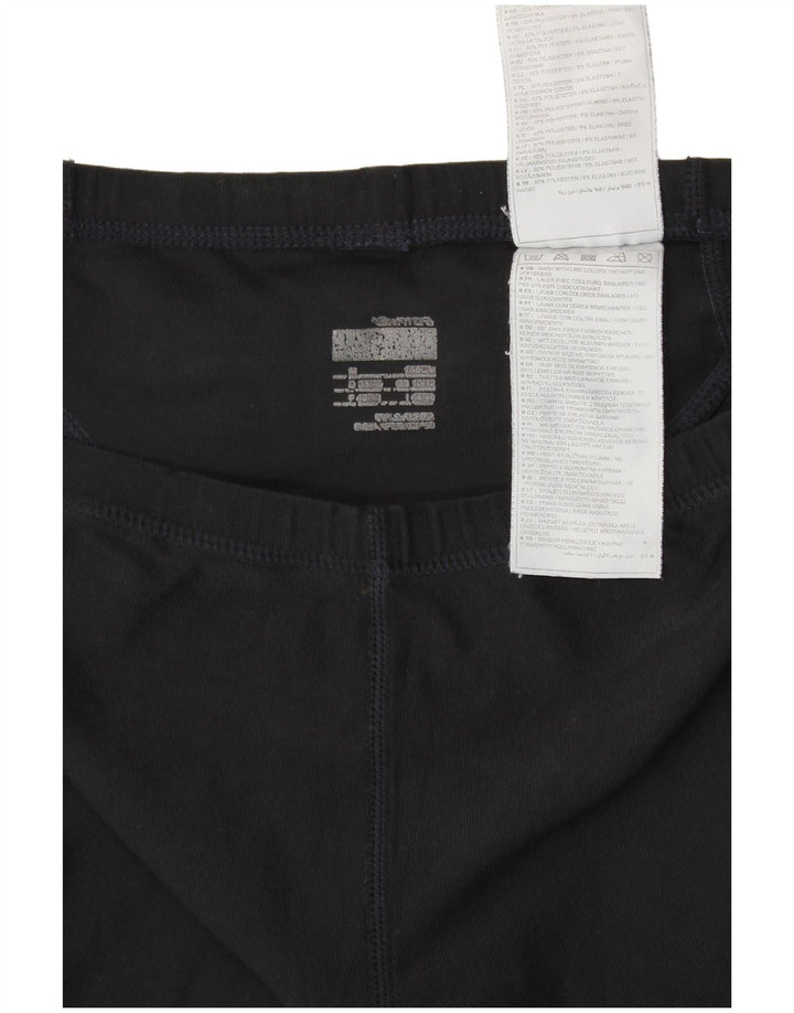 Nike Leggings cortos para mujer UK 10/12 Medium Negro Poliéster Deportes