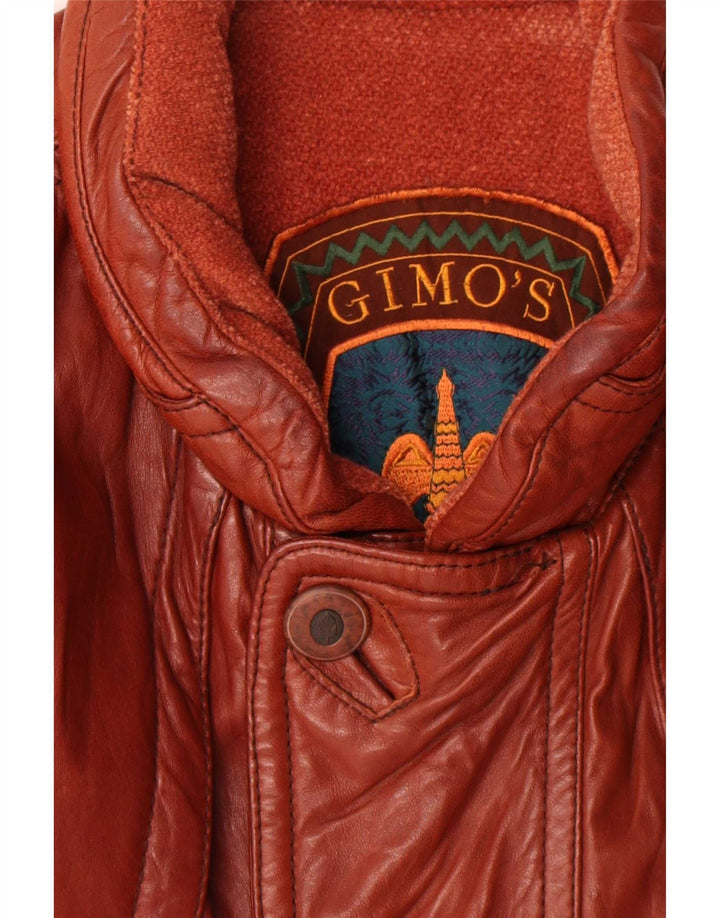 Chaqueta de cuero para hombre Gimo's UK 42 XL Marrón