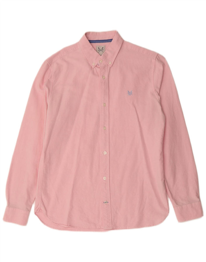CREW CLOTHING Camisa Hombre Algodón Rosa Medio