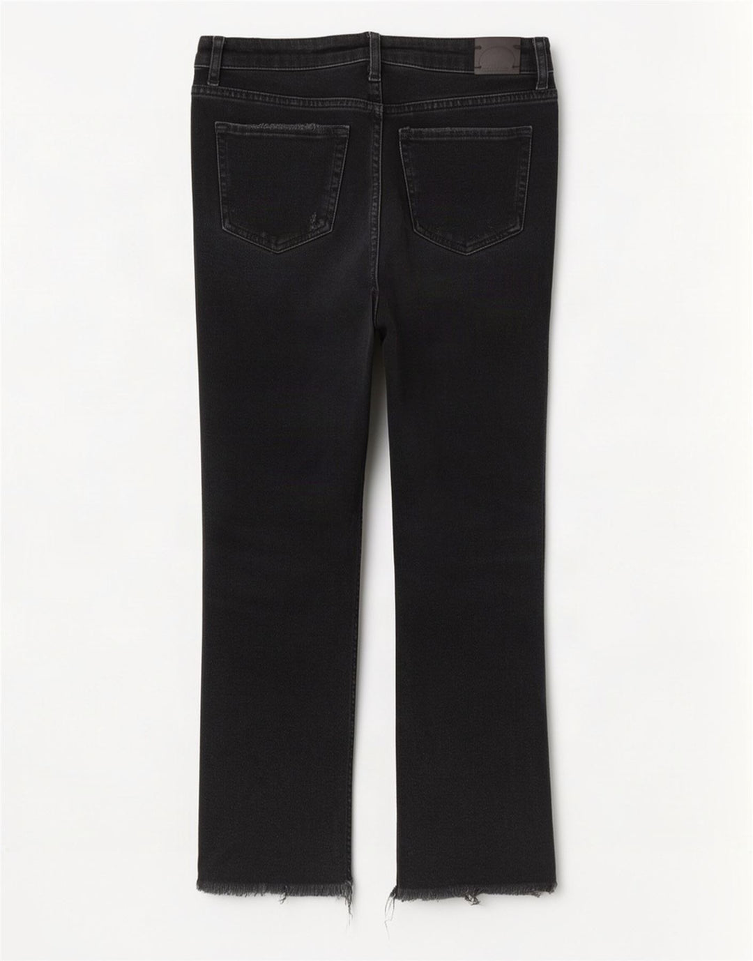 Zara Jeans rectos desgastados para mujer EU 38 Small W28 L26 Negro