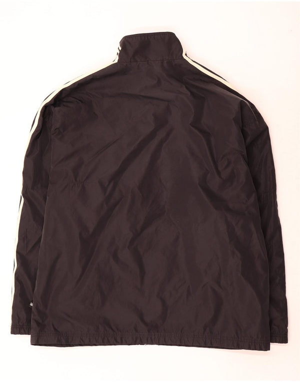 Adidas - Chaqueta de chándal para hombre, talla 44/46, nailon negro grande