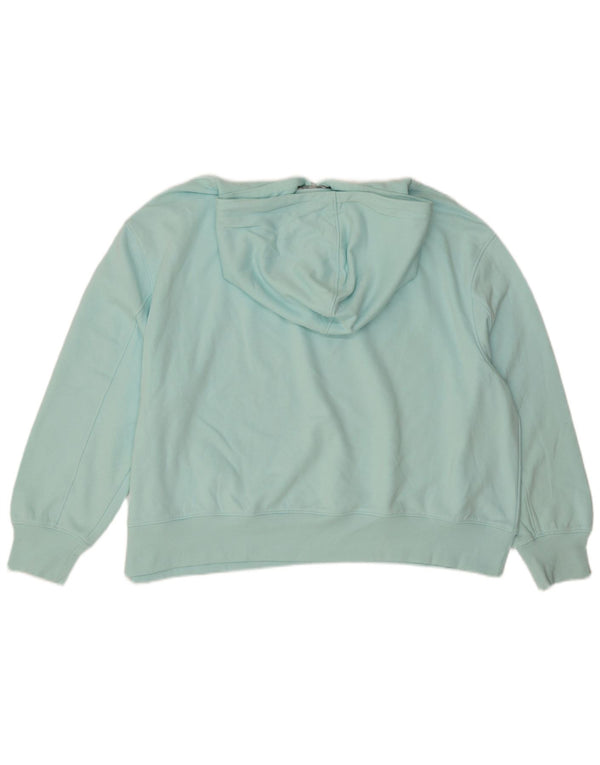 Marks & Spencer Jersey con capucha extragrande para mujer UK 20 2XL Algodón turquesa