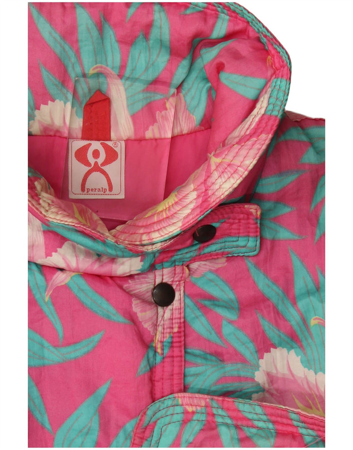 Peralp Chaqueta cortavientos para mujer UK 40 XL Rosa Floral