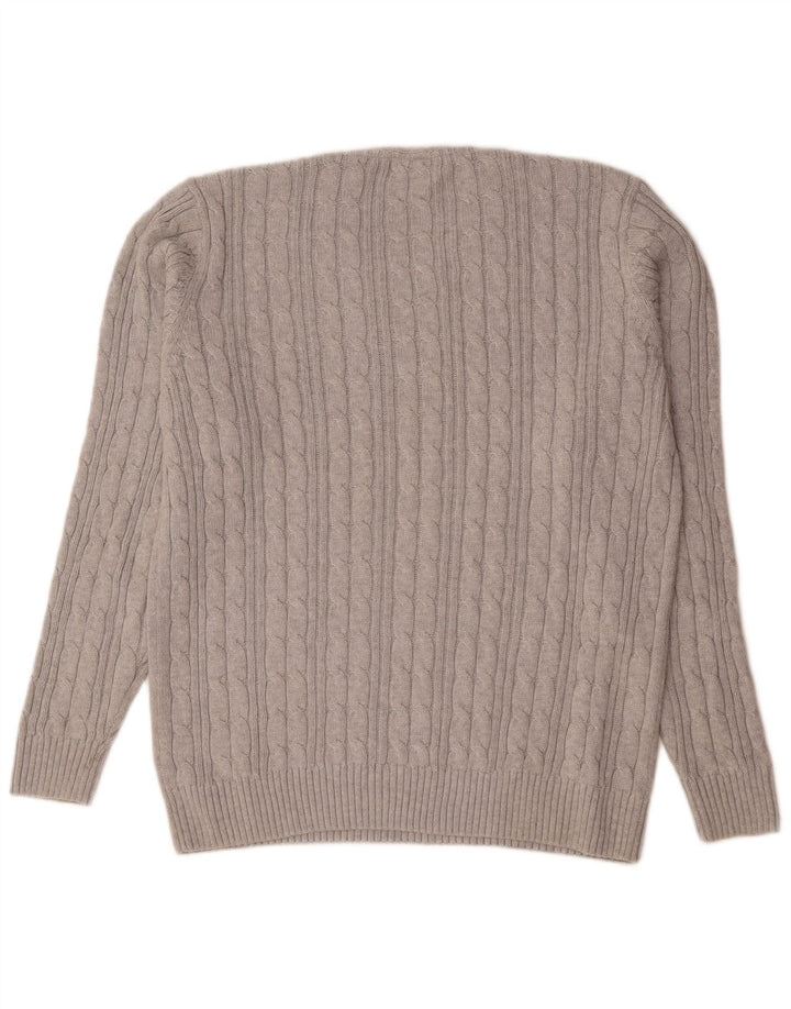 Marks & Spencer Suéter tipo jersey con cuello redondo y ajuste regular para hombre Algodón gris grande