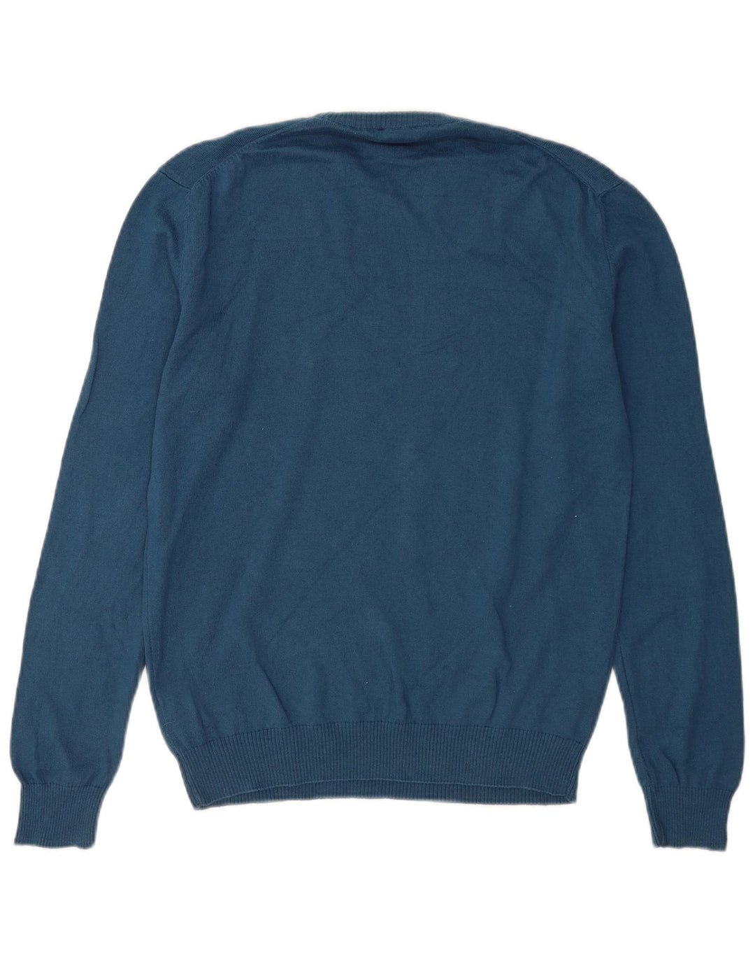 Asociación de Polo de EE. UU. Jersey De Cuello Redondo Hombre Algodón Azul Medio