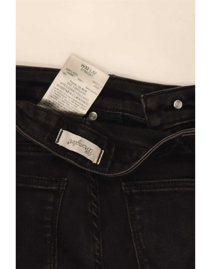 Vaqueros Wrangler Mujer Rectos W32 L32 Algodón Negro