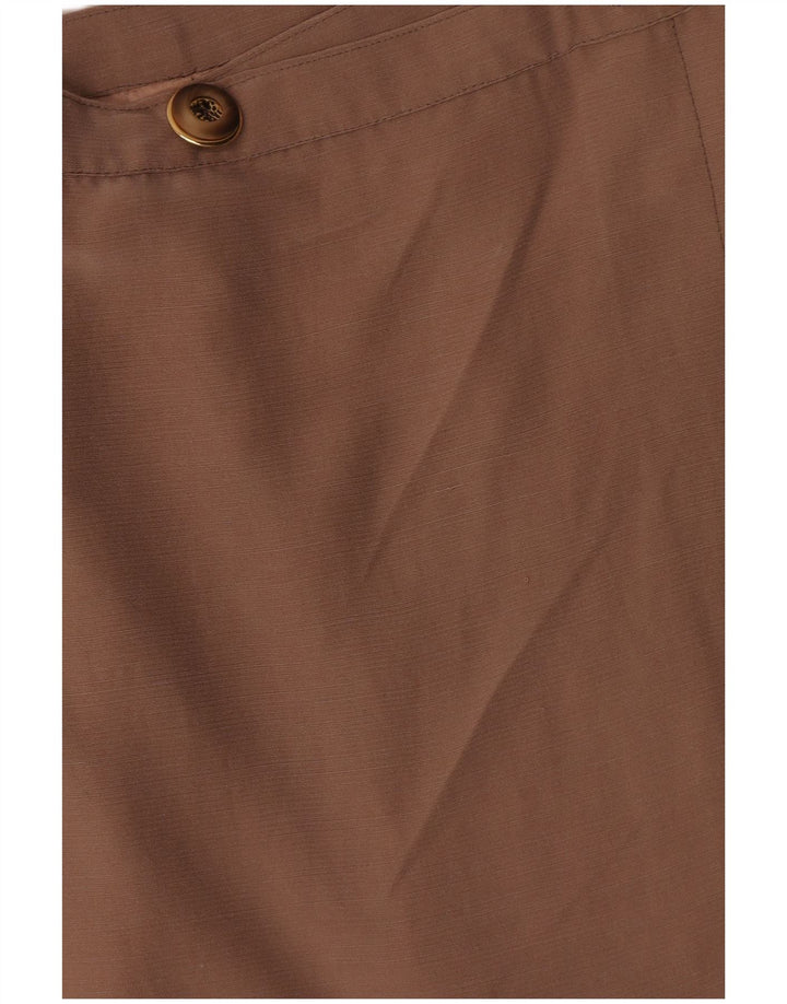Vintage mujer mini falda cruzada W26 pequeño beige