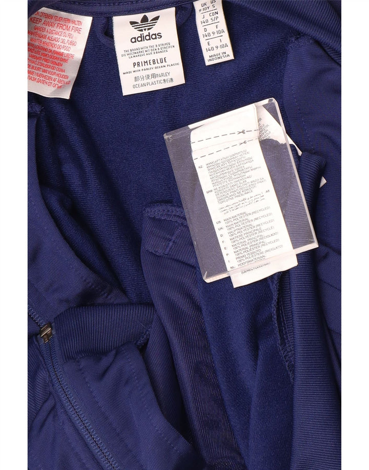 ADIDAS Chaqueta superior de chándal con gráfico azul Prime para niñas 9-10 años Azul marino