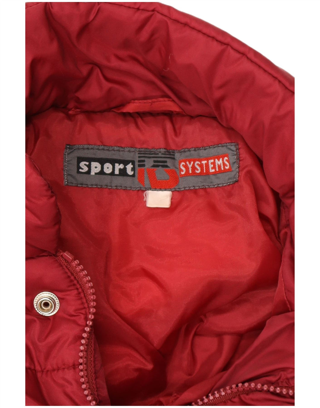 Vintage hombres chaqueta acolchada Reino Unido 42 XL rojo