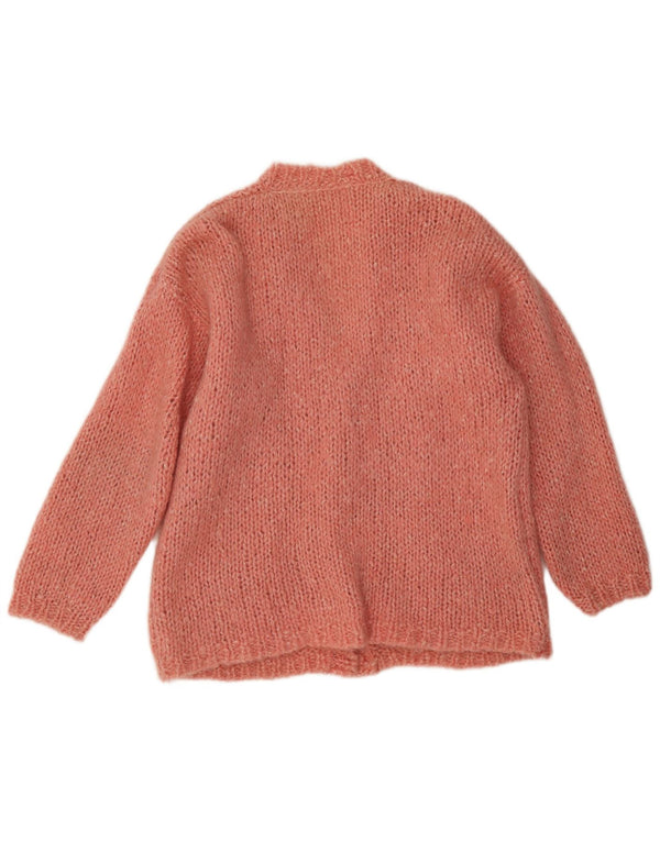 Vintage mujer Cardigan suéter XL rosa