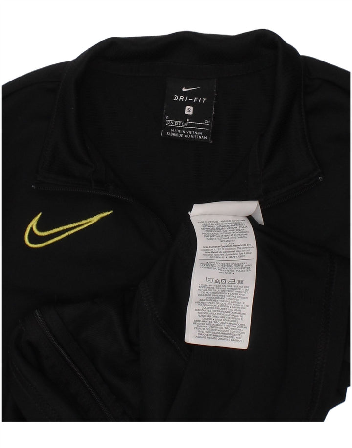 Nike Boys Graphic Chándal Top 8-9 años Pequeño Negro Poliéster