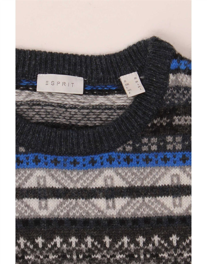 Esprit Jersey De Cuello Redondo Para Hombre Jersey Mediano Multicolor Fair Isle