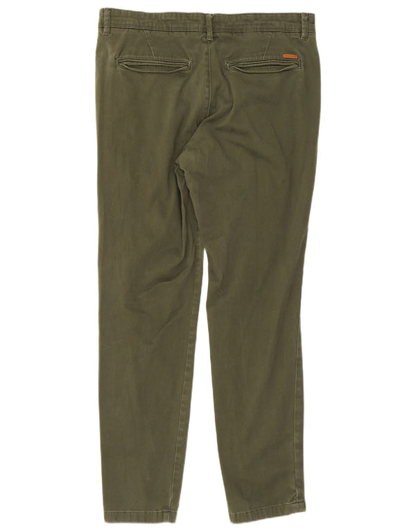 Jack & Jones Mens Slim Chino Pantalones W32 L30 Algodón Verde