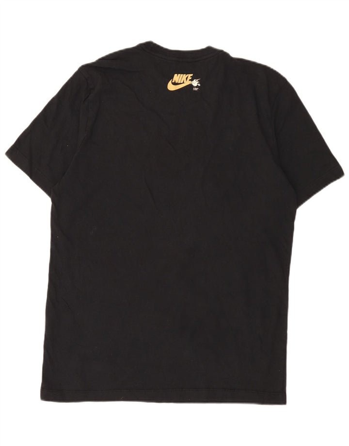 Nike Camiseta gráfica para hombre Top mediano de algodón negro