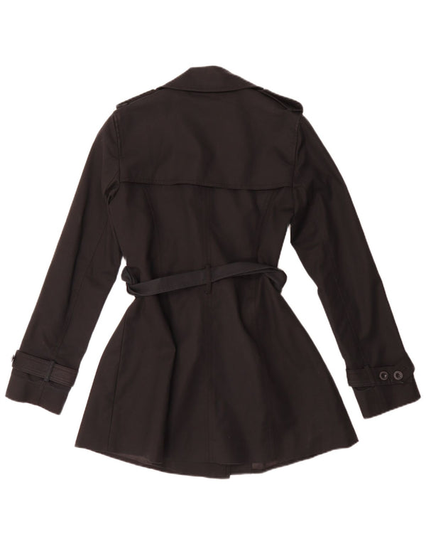 Hobbs Gabardina para mujer UK 8 Small Algodón negro