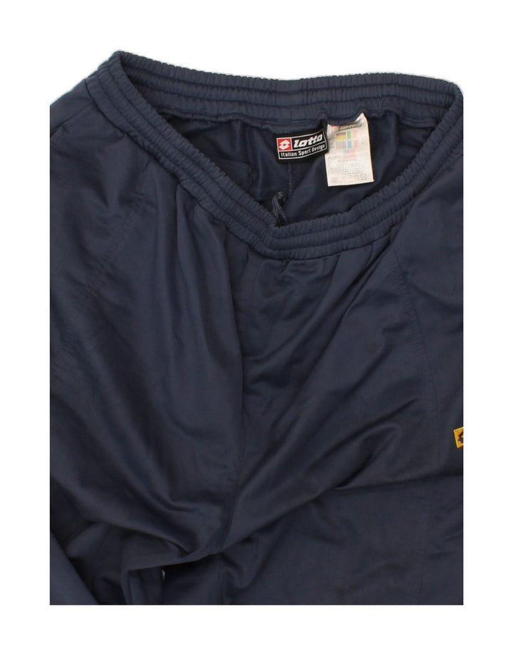 LOTTO Mens Tracksuit Trousers XL  Navy Blue Polyester Vintage Lotto and Second-Hand Lotto from Messina Hembry 