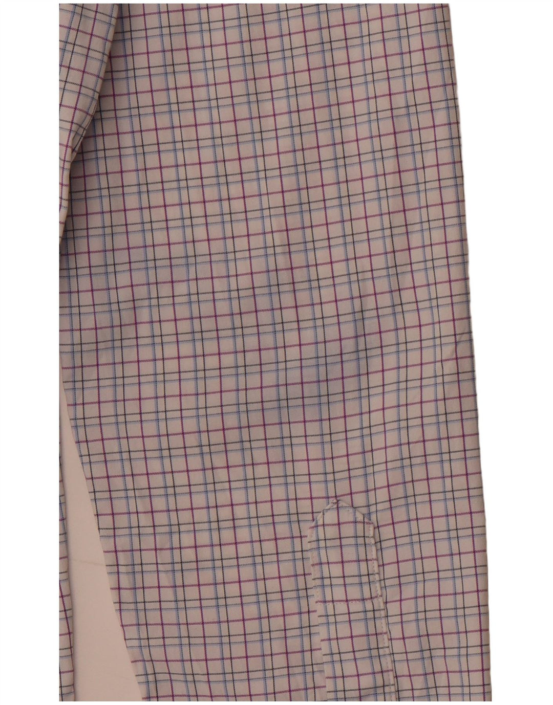BONOBOS Camisa ajustada para hombre talla 15 1/2 nailon a cuadros rosa mediano