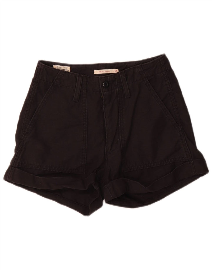 Levi's Mujer Ribcage Chino Shorts W26 Pequeño Algodón Negro
