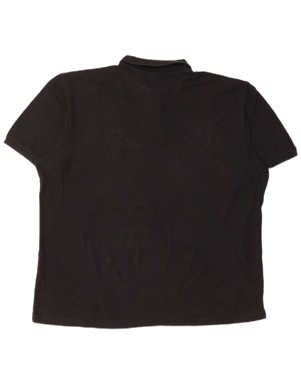 Fila Polo De Manga Corta Regular Fit Para Hombre XL Negro