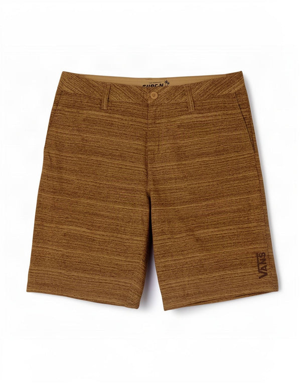 Pantalones cortos chinos Vans para hombre W32 Medium Khaki Pinstripe