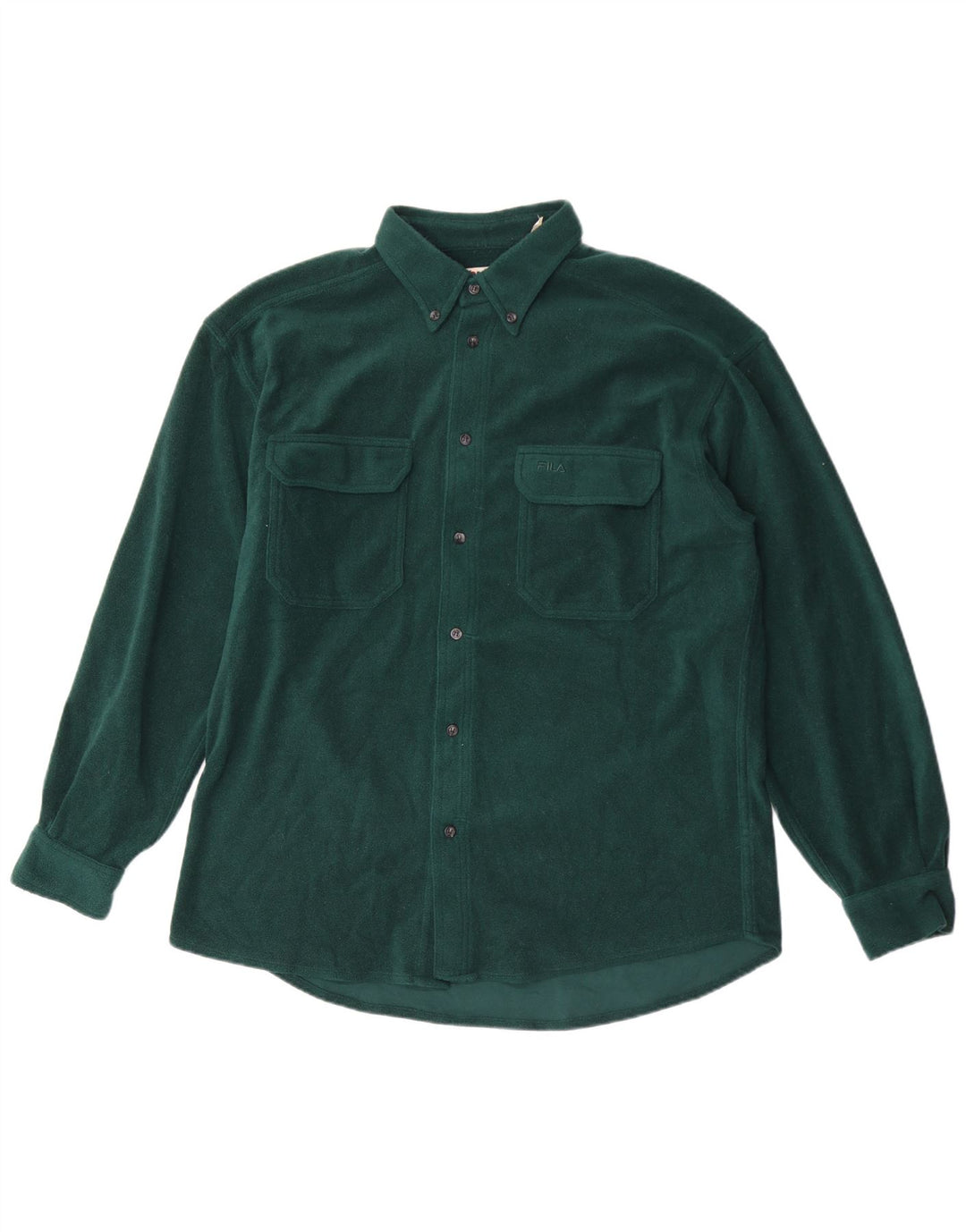 Fila Camisa De Lana Para Hombre Grande Poliéster Verde