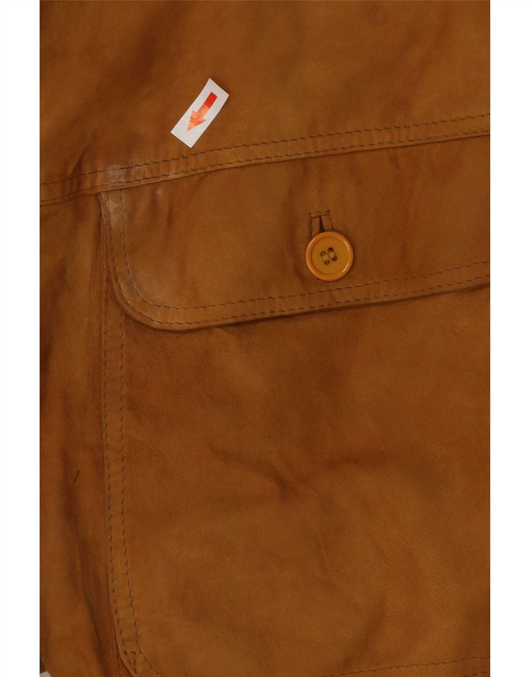 Vintage hombres ante bomber chaqueta Reino Unido 38 medio beige