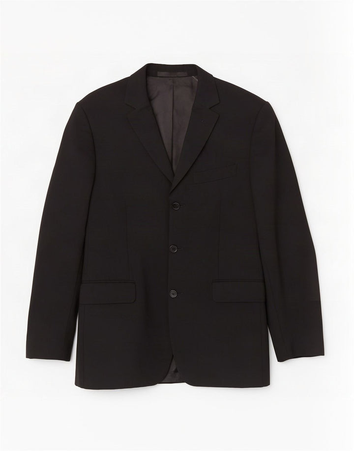 Marks & Spencer Chaqueta tipo blazer de 3 botones para hombre UK 38 Mediana lana negra