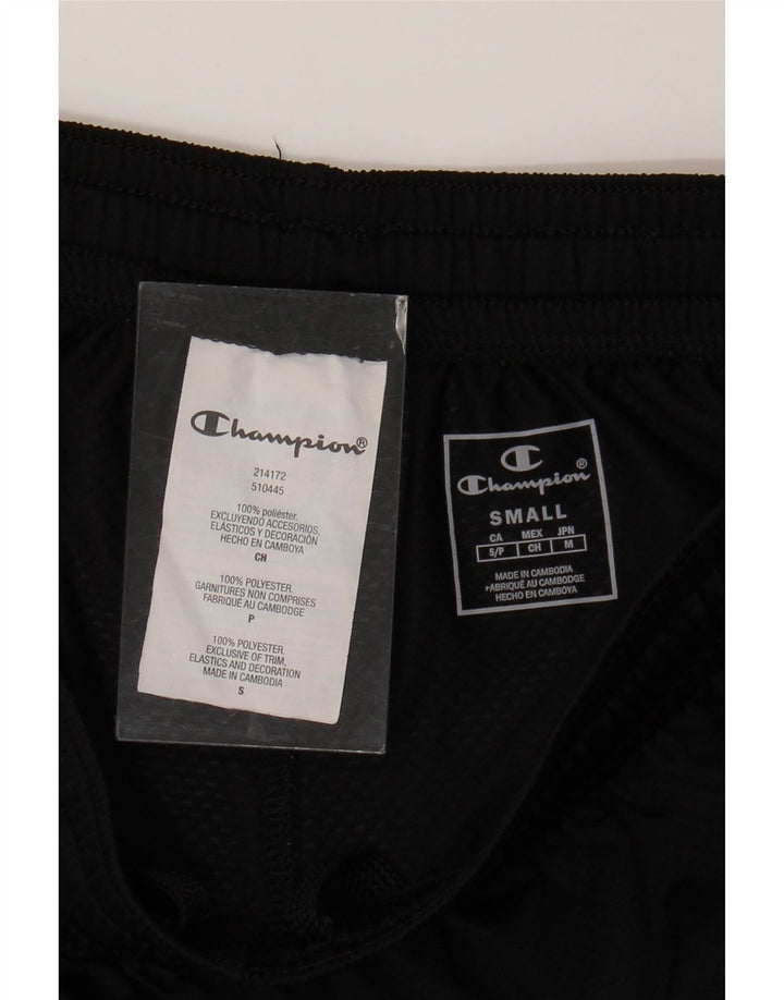 CHAMPION Pantalones cortos deportivos para hombre pequeño poliéster negro