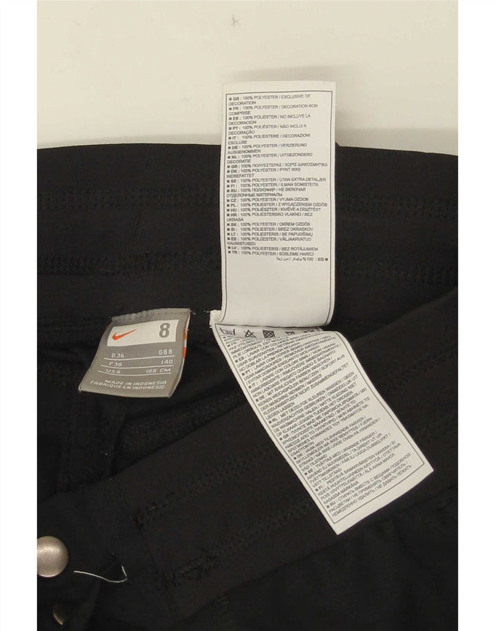 Nike Pantalones Capri Cargo para Mujer UK 8 Small W28 L20 Poliéster Negro