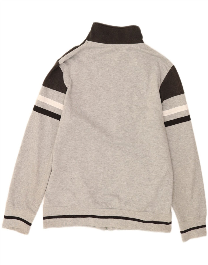 Umbro Hombre Chándal Top Chaqueta Grande Gris Colorblock Poliéster