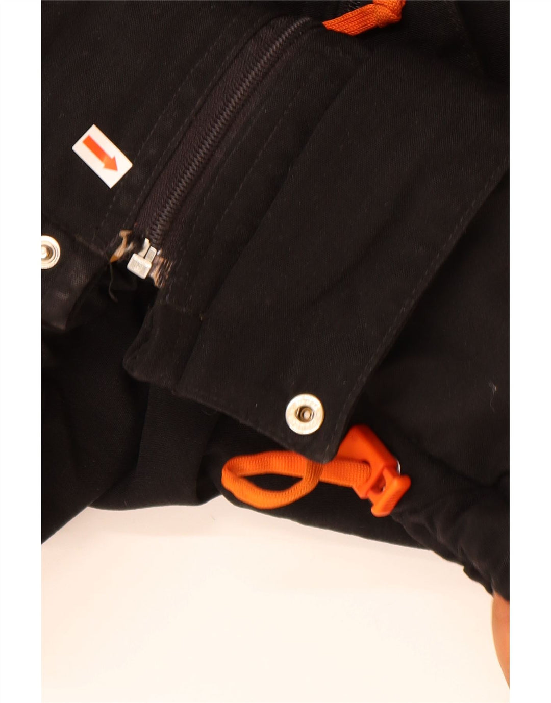 NAPAPIJRI Chaqueta cortavientos con capucha para hombre UK 38 Medium Black Polyamide