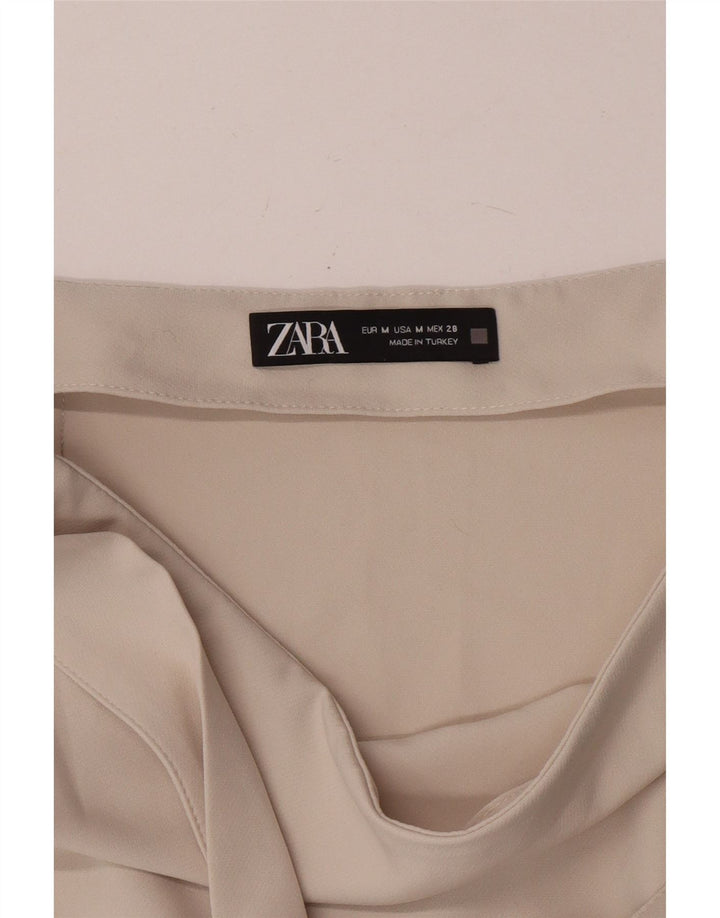 Zara Mujer Minifalda Skort Mediana W28 Blanco Apagado