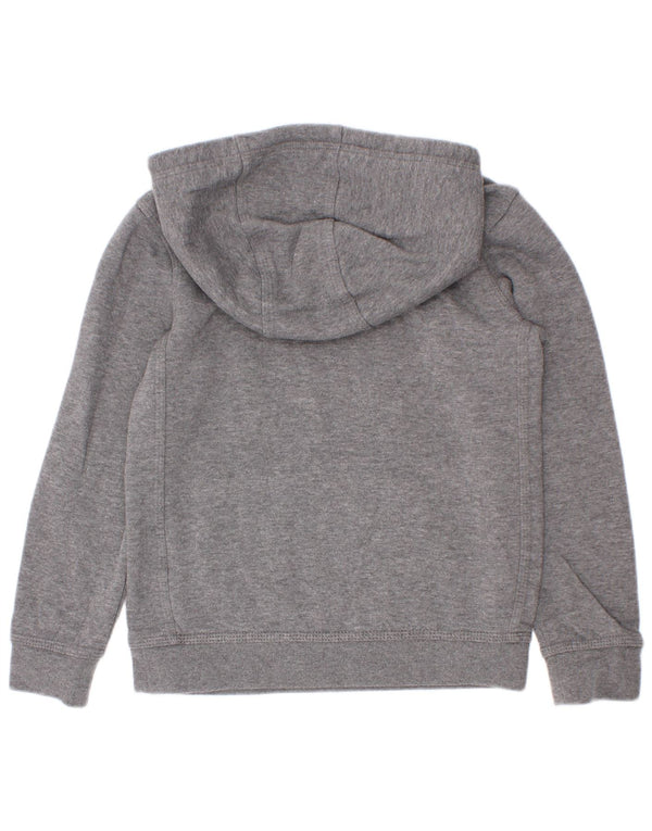Nike - Sudadera con capucha para niños, 6-7 años, algodón gris