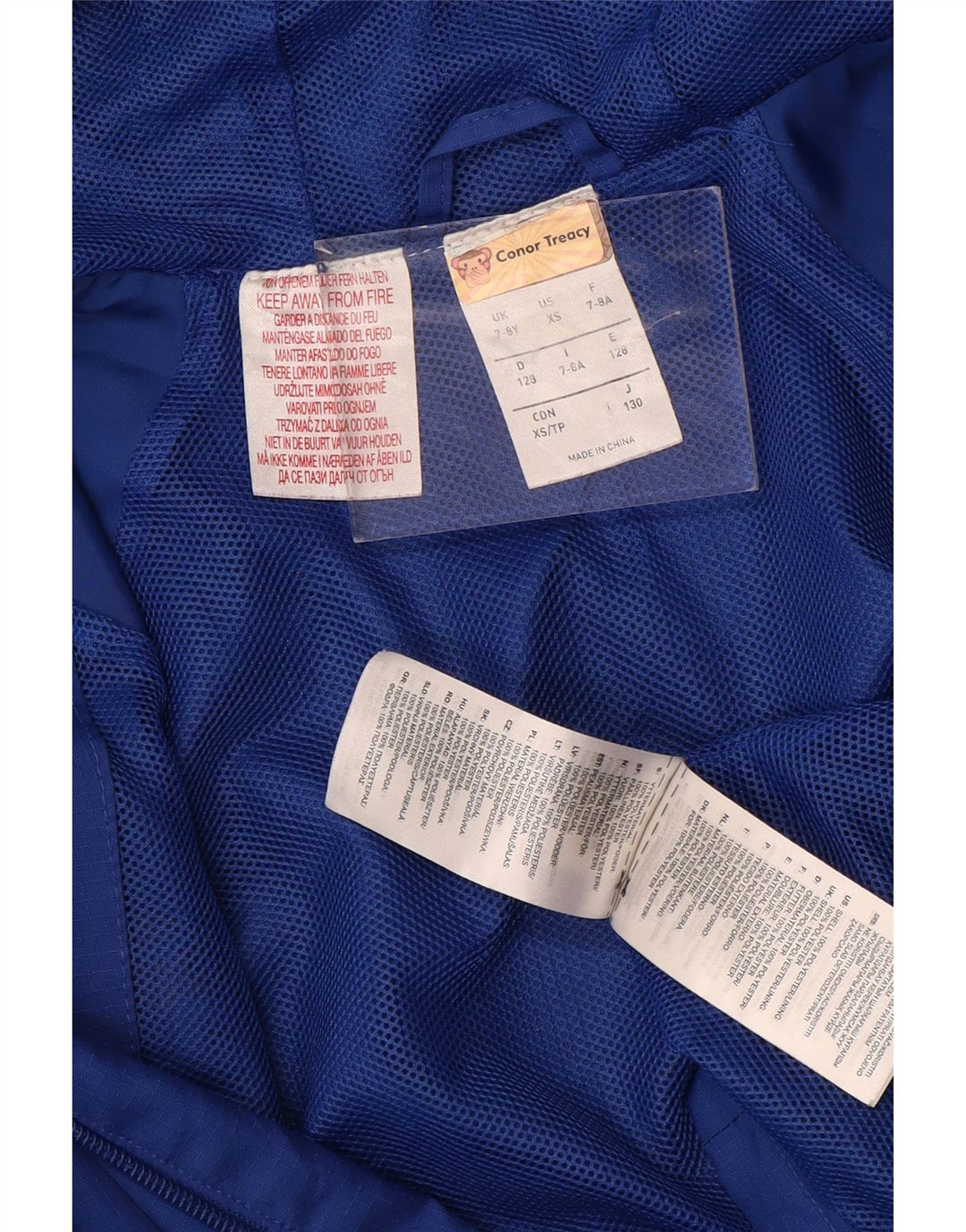 Adidas Boys Leinster Rugby Chaqueta impermeable con capucha 7-8 años Azul Poliéster