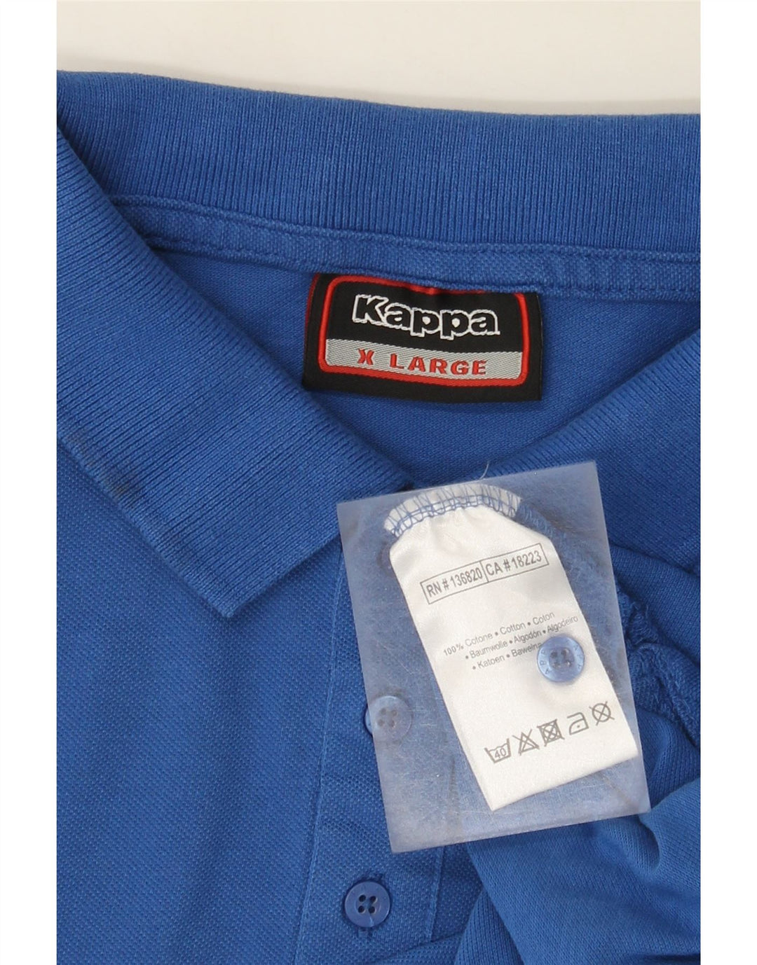 Kappa Polo Hombre XL Algodón Azul