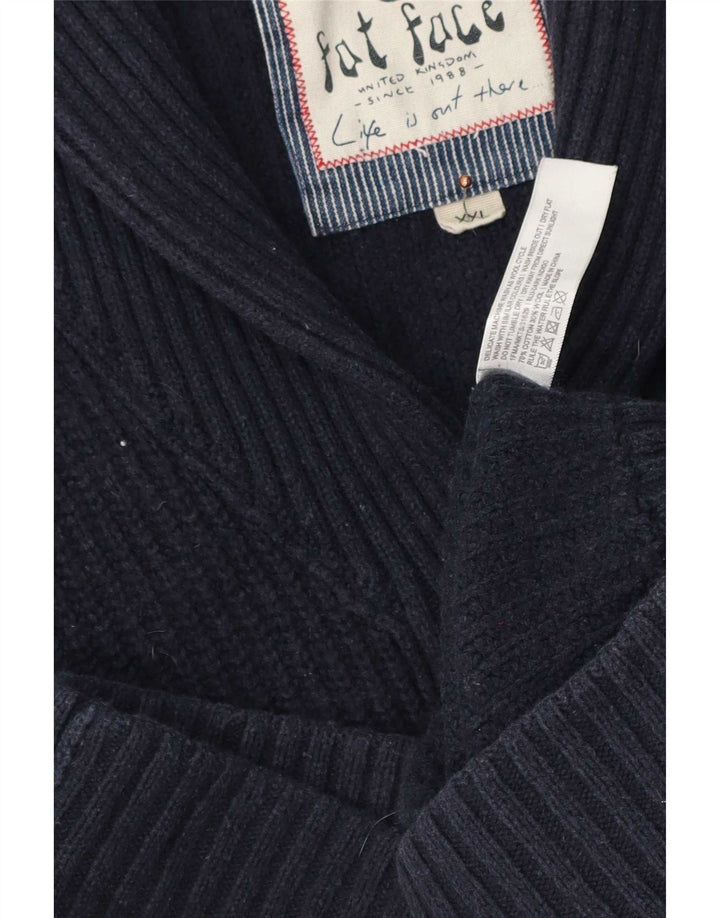 Cárdigan para hombre Fat Face 2XL Algodón azul marino