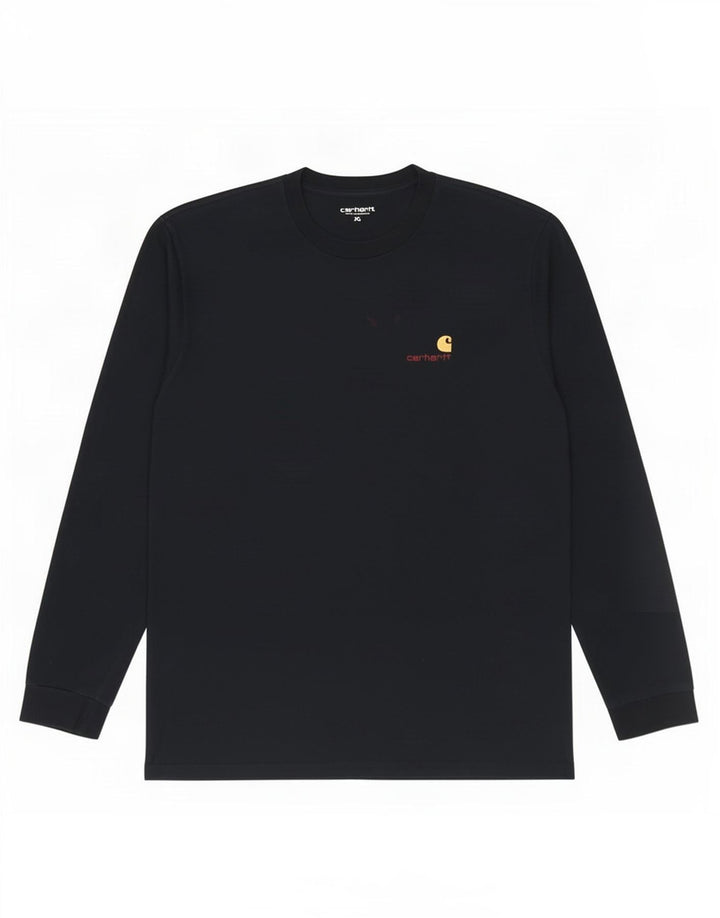 Carhartt Hombre Top Manga Larga XL Algodón Azul Marino