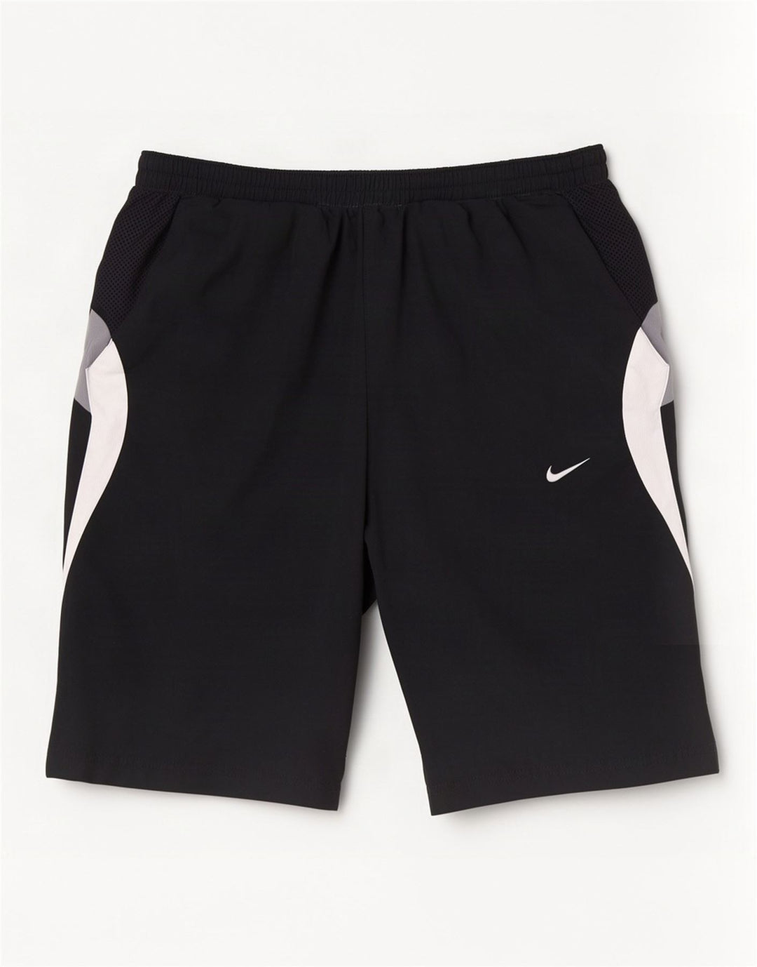 Nike - Pantalones cortos deportivos para hombre (talla pequeña), color negro y poliéster