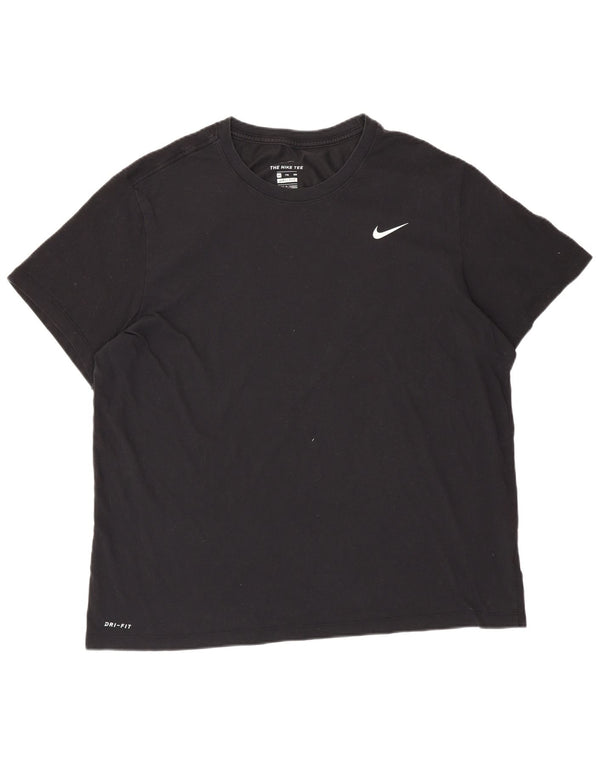 NIKE Camiseta Dri Fit para Hombre Top 2XL Algodón Negro