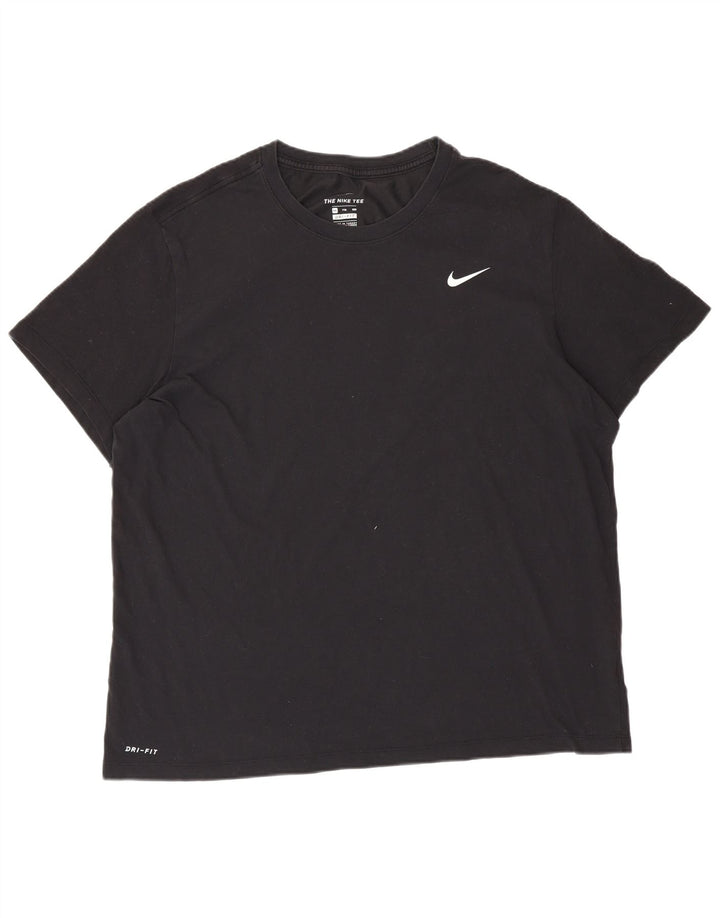 NIKE Camiseta Dri Fit para Hombre Top 2XL Algodón Negro