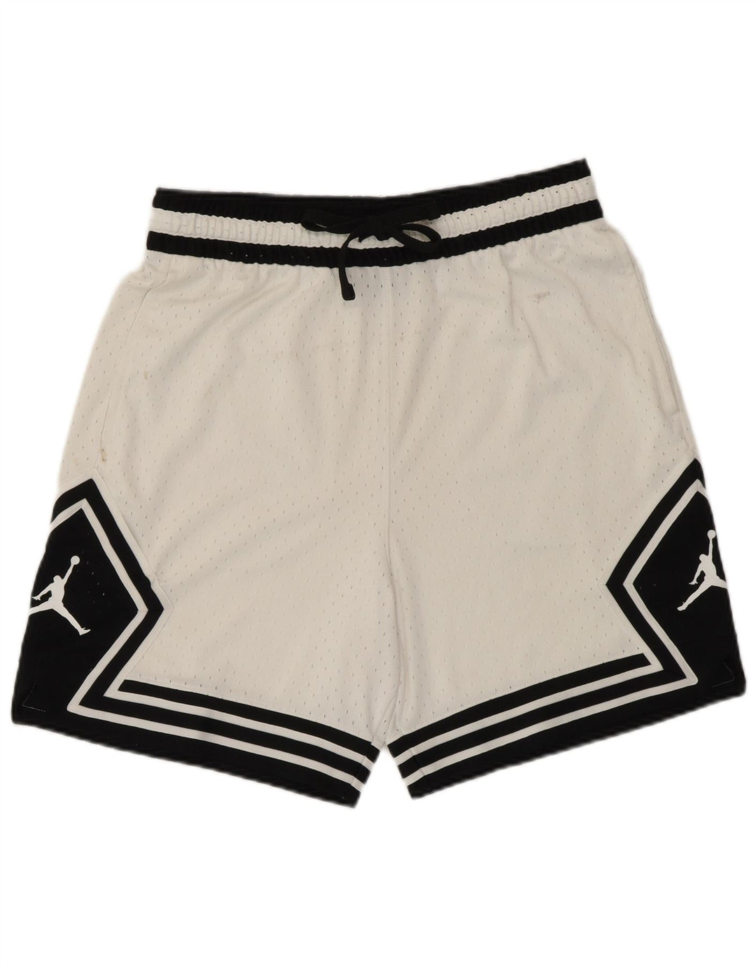 Jordan Shorts deportivos con estampado Dri Fit para hombre Poliéster color block blanco mediano
