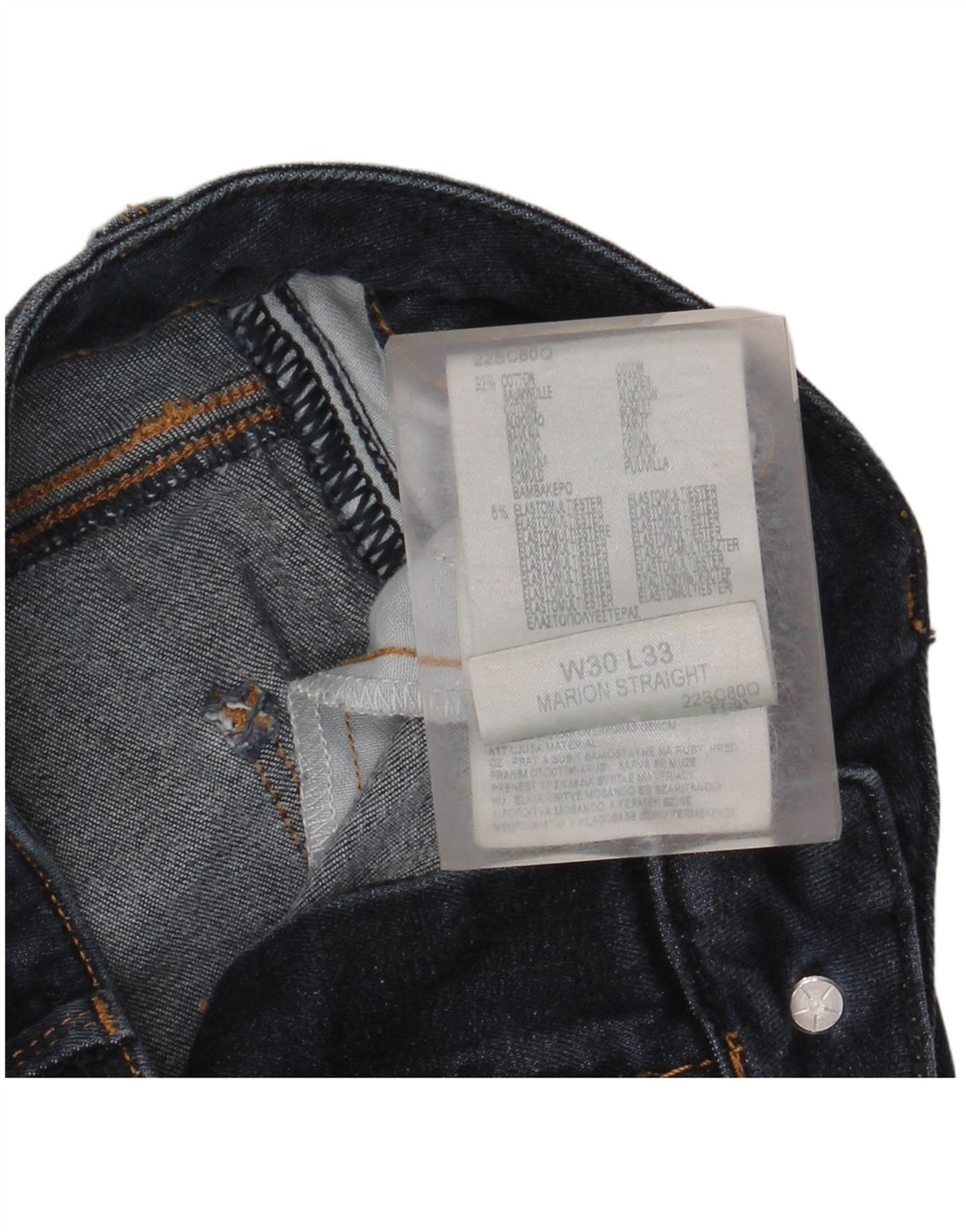 Vaqueros rectos Marion para mujer LEE W30 L33 Algodón azul