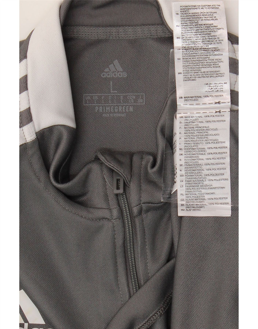 ADIDAS Hombre Aeroready Graphic Jersey Chándal Top Grande Gris