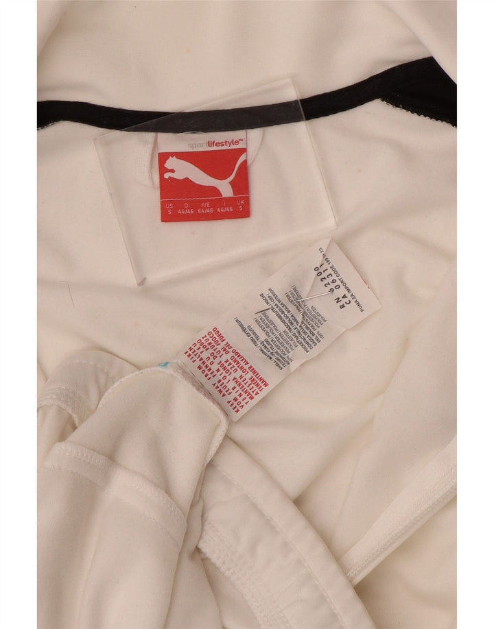 Puma Hombre Chándal Top Chaqueta Pequeña Poliéster Blanco