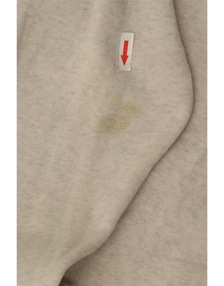 Nike Jersey con capucha gráfica para hombre, talla pequeña, algodón gris