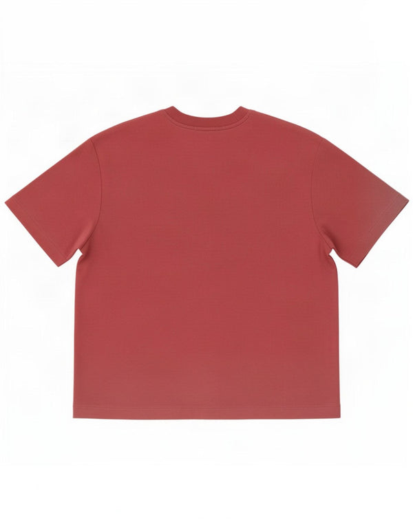 Zara Hombre Camiseta Top XL Burdeos