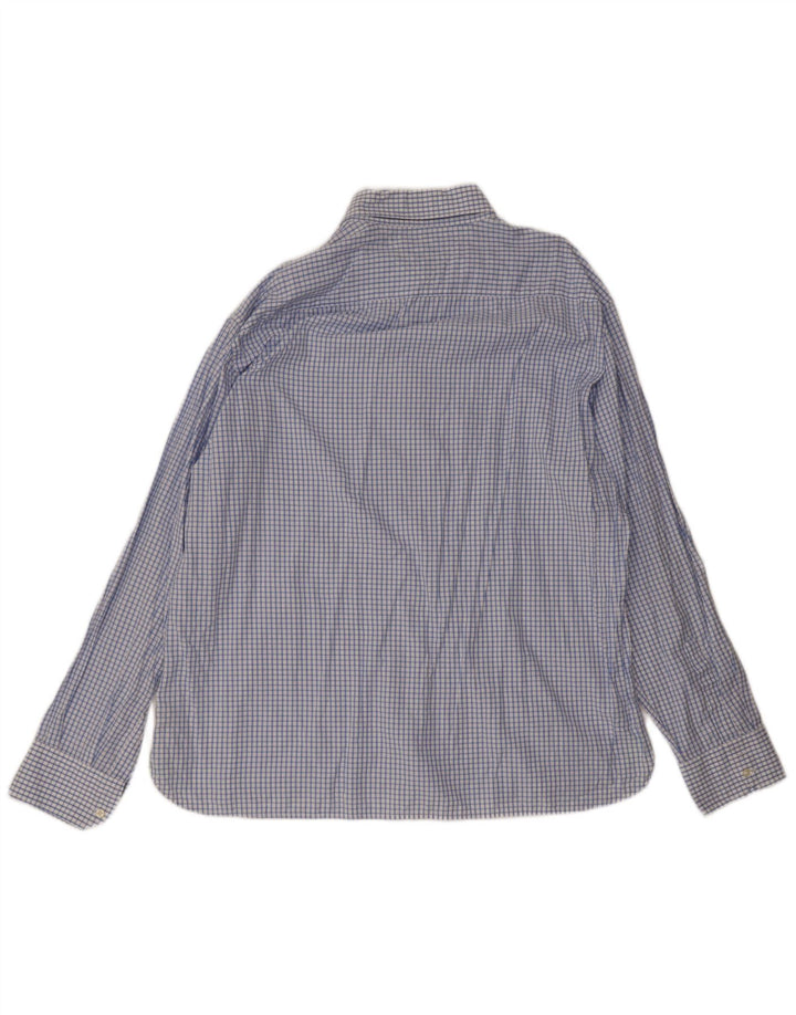 Tommy Hilfiger Camisa para hombre 2XL Algodón a cuadros azules