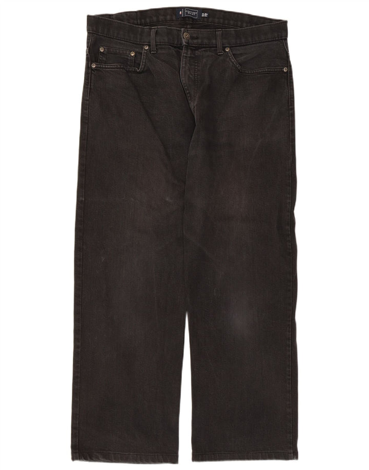 Marks & Spencer Vaqueros rectos para hombre W36 L27 Algodón negro