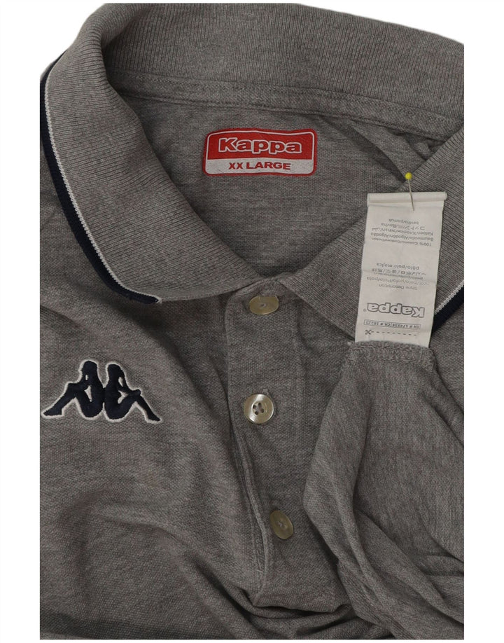 Kappa Polo Hombre 2XL Algodón Gris