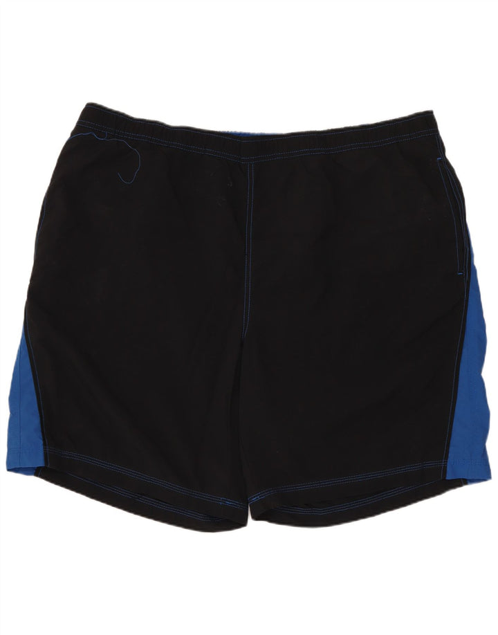 EDDIE BAUER Bañador Hombre XL Nylon Color Block Negro